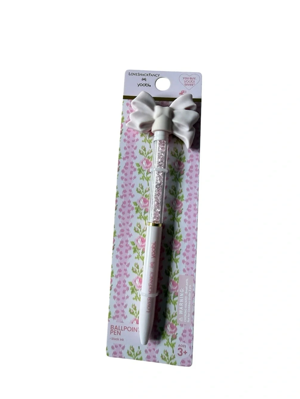 LoveShackFancy Pink Bow Ballpoint Pen